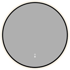 Aquanet Зеркало Контур 77x77 Led TX с подсветкой и антизапотеванием черное – фотография-1
