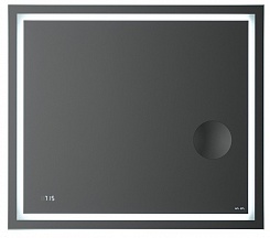 Am.Pm Зеркало Gem 100 с Led-подсветкой, часами и косметическим зеркалом – фотография-1