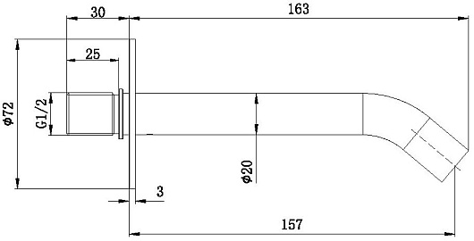 Allen Brau Излив Priority 5.31A18-MG графит браш – фотография-2