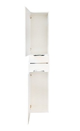 Misty Шкаф-пенал Престиж 35 L белый/серебряная патина – фотография-3