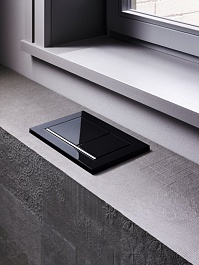 Geberit Кнопка смыва Omega 60 115.081.SJ.1 черная – фотография-4