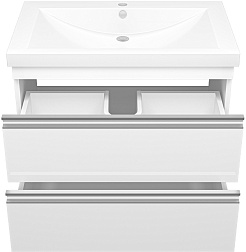 Misty Тумба с раковиной Ингрид 75 подвесная белая – фотография-3
