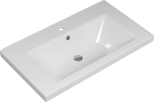 Brevita Тумба с раковиной Alicante 80 подвесная капучино – картинка-5