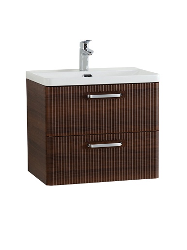 BelBagno Тумба с раковиной Due 50 подвесная Noce ручки Хром полированный – фотография-2