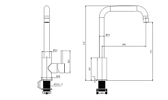 Aquatek Смеситель для кухни AQ1080MB матовый черный – фотография-4