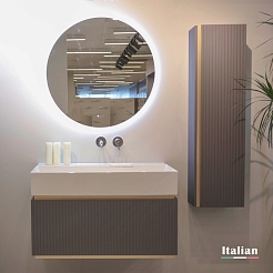 Jorno Тумба с раковиной Filoro 90 подвесная антрацит – фотография-7