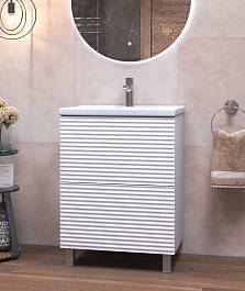 Vigo Тумба с раковиной Otti 700-0-2 белая – фотография-5