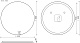 Sancos Зеркало круглое Sfera 100/100 с подсветкой SF1000 – картинка-6