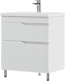 Corozo Тумба с раковиной Теона 70 Z2 белая – фотография-3