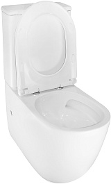 Azario Унитаз-компакт Riano AZ-1307A безободковый с бачком с сиденьем микролифт белый – фотография-8