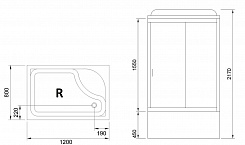 Royal Bath Душевая кабина RB 8120BP2-T-CH правая – фотография-4