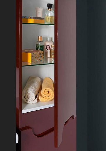 Водолей Пенал для ванной "Арнелла Капля 50Я" L шоколад – картинка-3