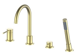 Oliveeka Душевая система Y OL-669017-BG золотой матовый – фотография-1