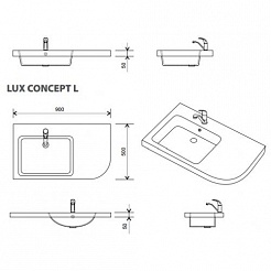 Kolpa San Раковина Lux Concept 90 L – фотография-4