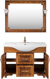 Водолей Мебель для ванной Дубэлла 120 орех – фотография-2