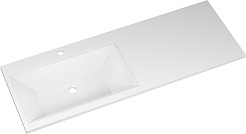 Misty Мебель для ванной с раковиной под стиральную машину Ингрид 130 L белая – фотография-9