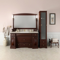 Opadiris Шкаф-пенал для ванной "Лучия 40" стекло матовое L – фотография-3