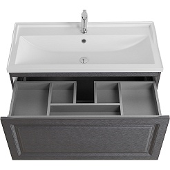 Cezares Тумба с раковиной Giubileo 100 подвесная титан – фотография-7