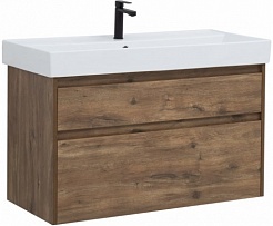 Aquanet Мебель для ванной Nova Lite 100 2 ящика, дуб рустикальный – фотография-7