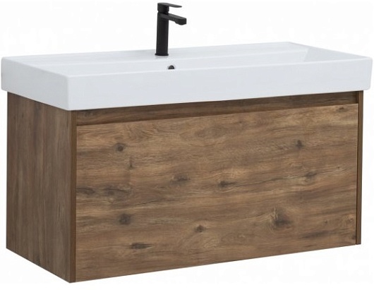 Aquanet Мебель для ванной Nova Lite 100 дуб рустикальный – картинка-7