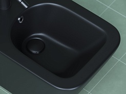 Ceramicanova Подвесное биде Metric CN3008MB чёрный матовый – фотография-5