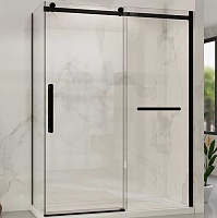 Vincea Душевой уголок Como Soft 140x80 VSR-1CS8014CLB профиль хром стекло прозрачное