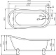 BelBagno Акриловая ванна BB04-ROS-BRN, ножки BB-LEG-EAGLE-BRN – картинка-6