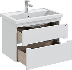 СанТа Тумба под раковину Лондон 70 подвесная белая – фотография-3