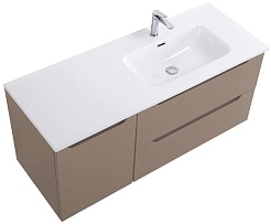 BelBagno Тумба с раковиной Etna 120 R подвесная бежевая матовая – фотография-4