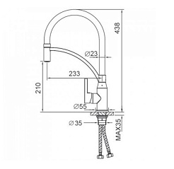 Frap Смеситель для кухни F4552-8 белый – фотография-2