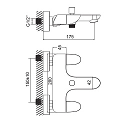 Iddis Смеситель для ванны PERSEY PERSB00i02 – фотография-7