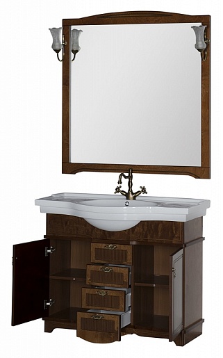 Aquanet Комплект Мебели "Луис 110" темный орех (173200) – картинка-5