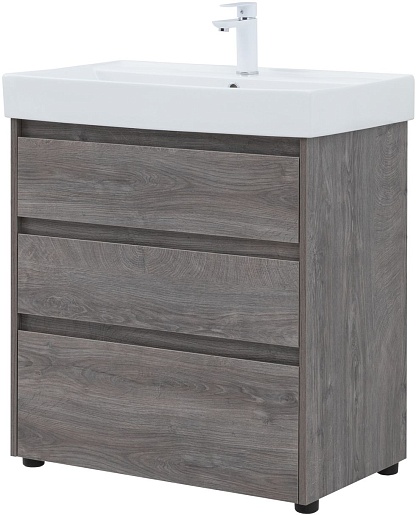 Aquanet Тумба под раковину Nova Lite 75 дуб рошелье – фотография-4