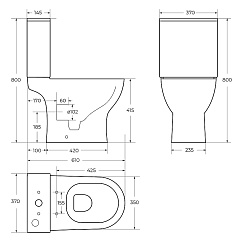 BelBagno Бачок для унитаза Lounge BB045/051T – фотография-2