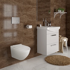 Azario Унитаз подвесной Geno AZ-2196-D безободковый белый – фотография-2