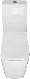 Azario Унитаз-компакт Ferra AZ-1015 безободковый с бачком с сиденьем микролифт белый – фотография-3