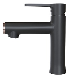 Mixline Смеситель для раковины 35k ML23-04 "Round Black" чёрный – фотография-2