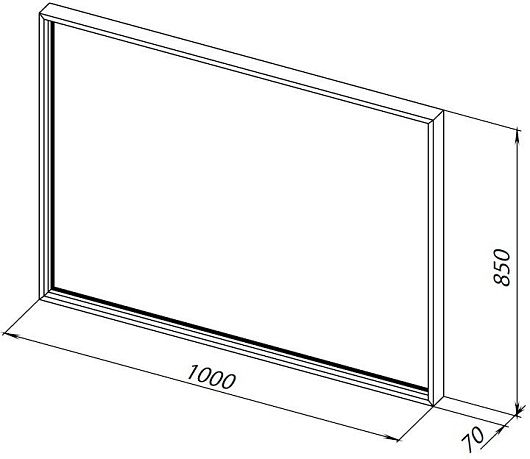 Allen Brau Зеркало Liberty 100 1.330016.60 медь браш – фотография-4