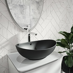 Teymi Раковина накладная Lori 60 T50497 черный матовый – фотография-6