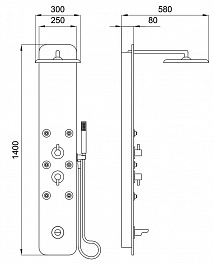 Kolpa San Душевая панель STYLE 3F Platinum – фотография-3