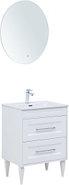 Aquanet Мебель для ванной Бостон New 60 Flat подвесная белый сатин – фотография-4