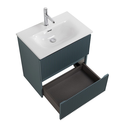 BelBagno Тумба под раковину Uno mini 50 подвесная Голубой матовый – картинка-11