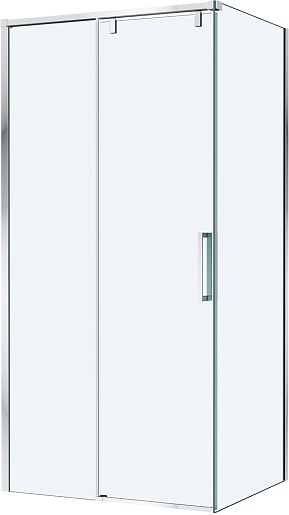 BelBagno Душевой уголок Soft Close-1 SOFT_CLOSE-1-AH-1-100/80-C-Cr 100x80 профиль хром стекло прозрачное – фото-1