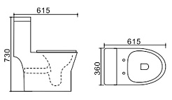 Stella Polare Унитаз-моноблок напольный Мурсия KN1197000 белый – фотография-2