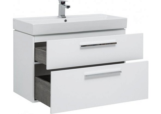 Aquanet Мебель для ванной Nova 90 белая – картинка-7