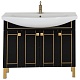 Aquanet Мебель для ванной "Честер 105" черный/золото – картинка-19
