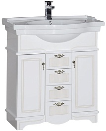 Aquanet Тумба под раковину Луис 80 белая – фотография-1