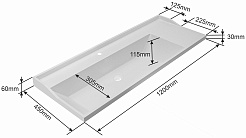 СанТа Тумба с раковиной Виктория 120 NEW напольная – фотография-5