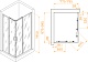 RGW Душевой уголок Passage PA-246B 100x80 профиль черный стекло прозрачное – картинка-6