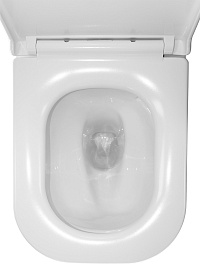 Azario Унитаз-компакт Riano AZ-1305A безободковый с бачком с сиденьем микролифт белый – фотография-12
